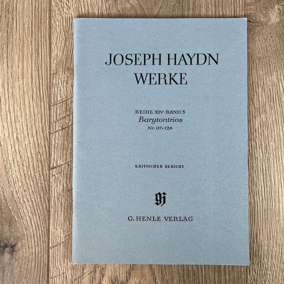 Joseph Haydn Werke Reihe XIV  Band 5 Barytontrios Nr. 97-126 New Hal Leonard - Picture 2 of 6
